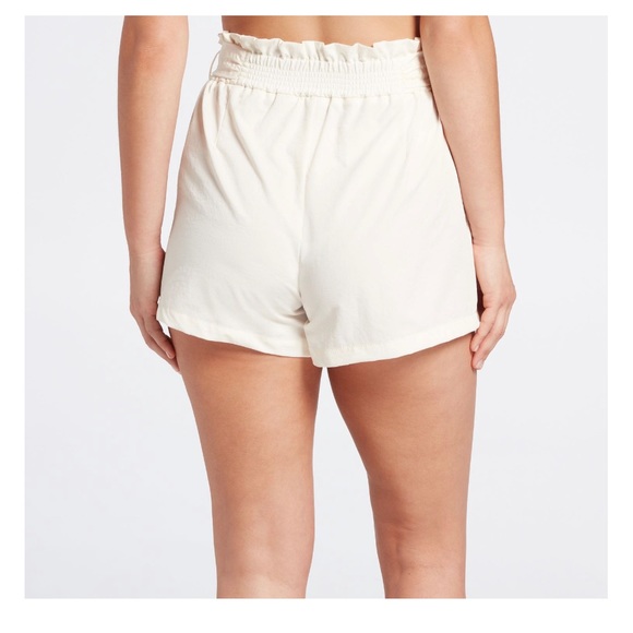 🆕 Calia Journey Trapunto Paperbag Skort, Unbleached - Picture 2 of 8